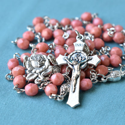 Blushed Rose Blessings Rosary