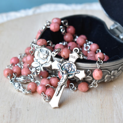 Blushed Rose Blessings Rosary