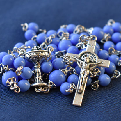 Periwinkle Blue 1st Communion Rosary