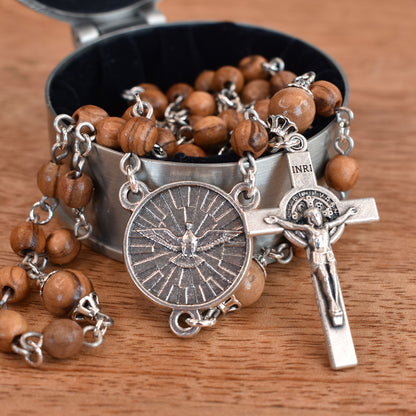Gifts of the Spirit Olive Wood Rosary
