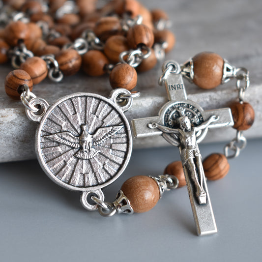 Gifts of the Spirit Olive Wood Rosary