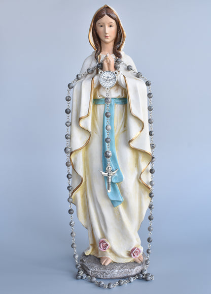 Grey Agate Gifts of the Spirit Rosary