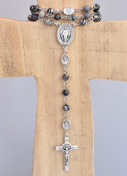Silk Stone First Communion Rosary