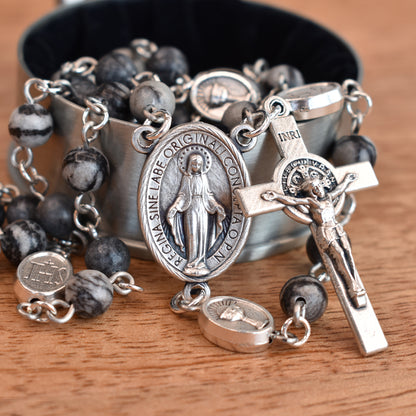 Silk Stone First Communion Rosary