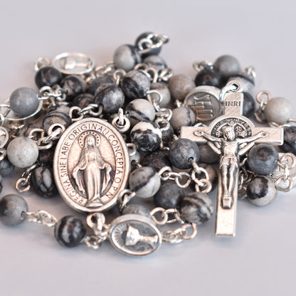 Silk Stone First Communion Rosary