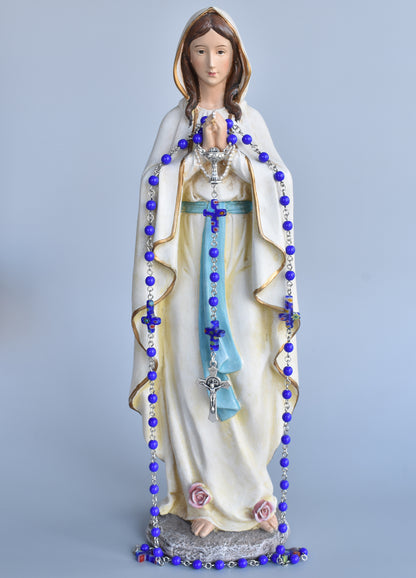 Murano Blue First Communion Rosary