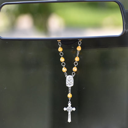 Rearview Rosary™ St. Christopher, Glorious Tears