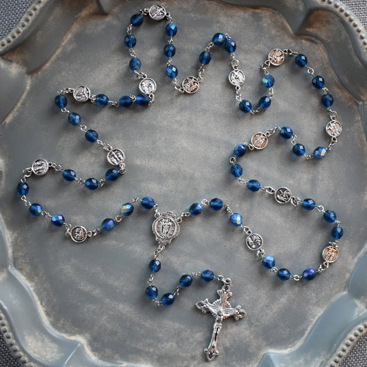 Caspian Blue Stations of the Cross Chaplet