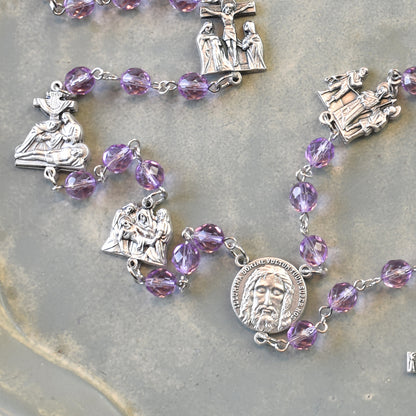 Purple Stations of the Cross Chaplet